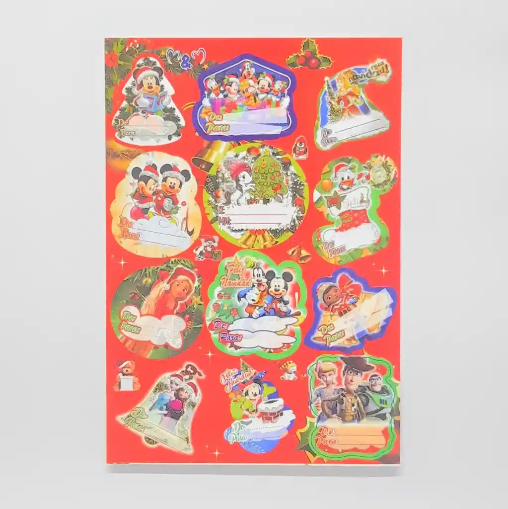 Tarjetas Adhesivas Navidad