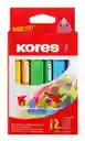 Crayones Kores Jumbo Triangular Caja X 12 Unidades