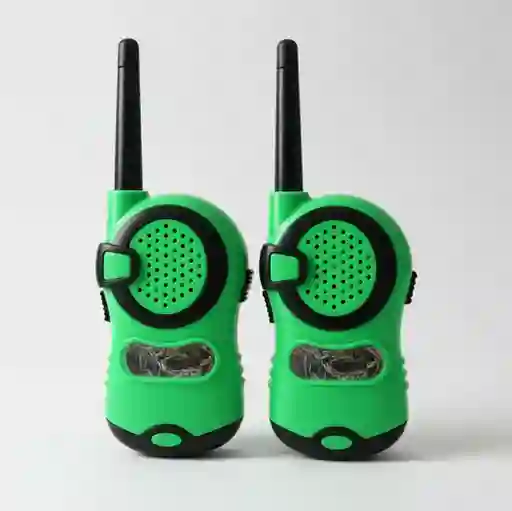 Radio De Voz Walkie Talkie Para Niños, Divertido Color Verde