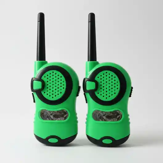Radio De Voz Walkie Talkie Para Niños, Divertido Color Verde