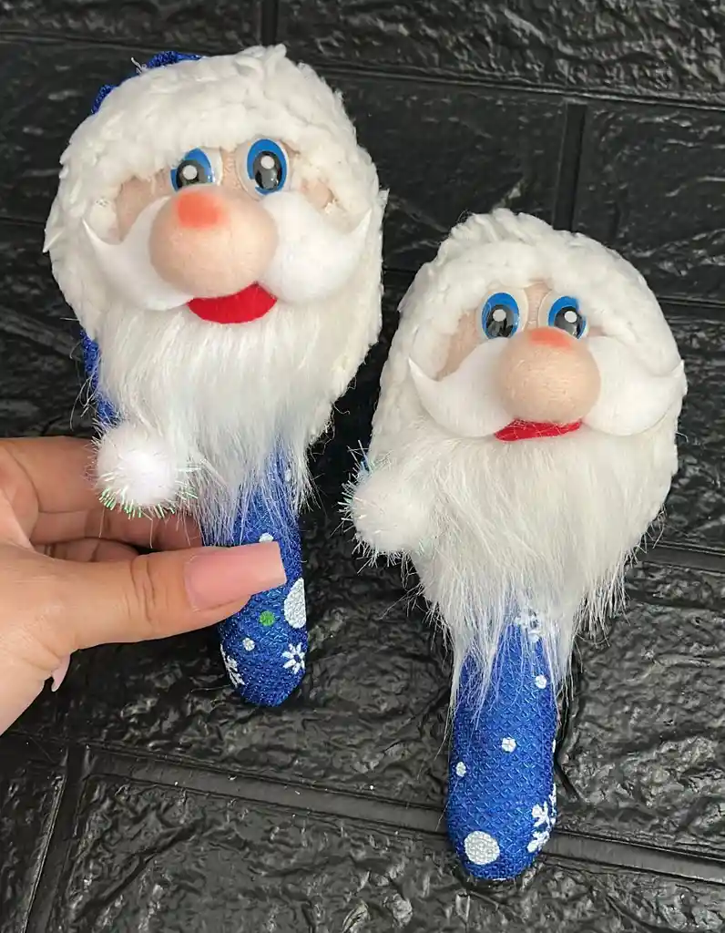 Maracas Forradas Papa Noel Azul