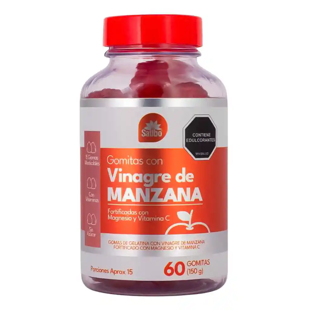 Gomitas Con Vinagre De Manzana 60 Gomitas - Satibo
