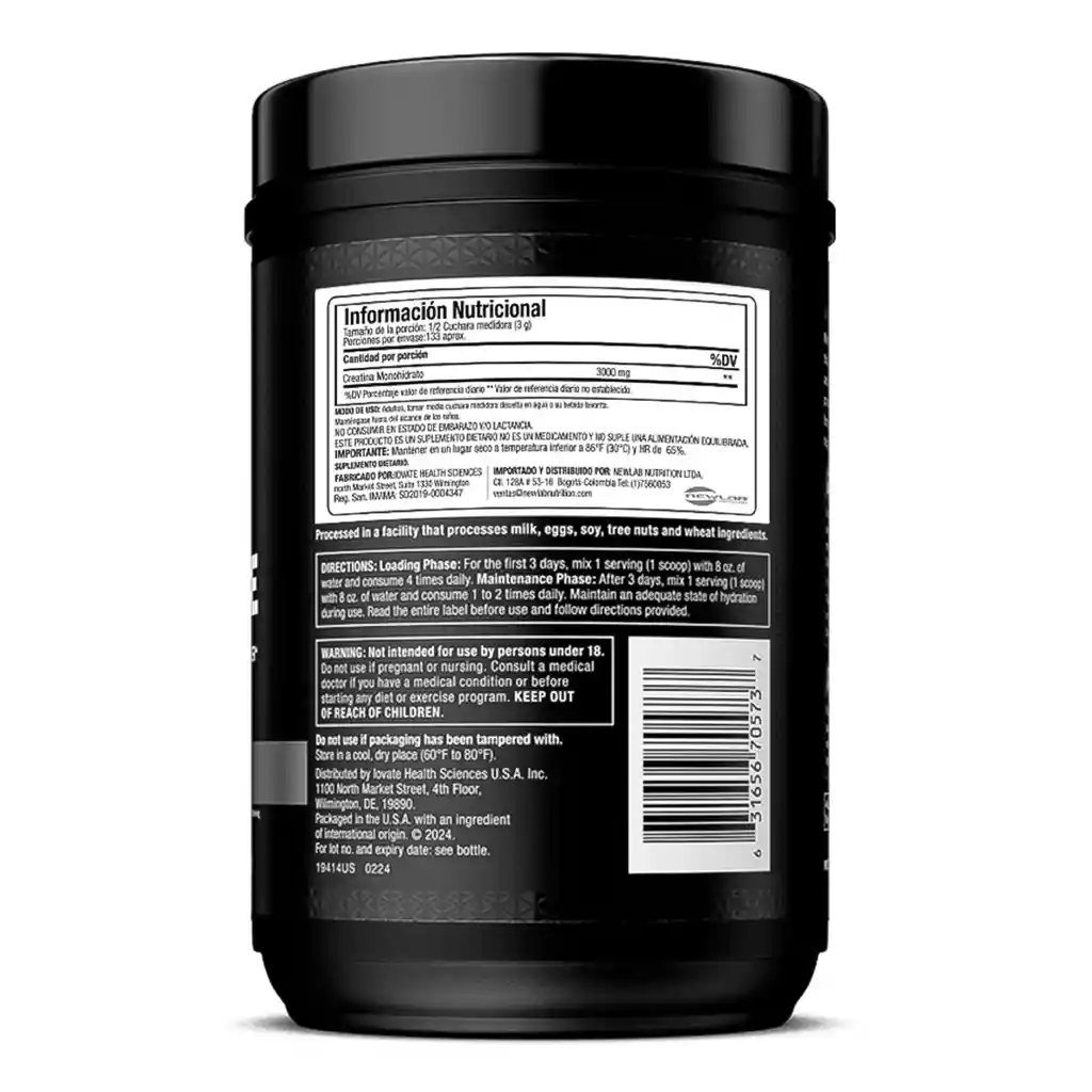 Creatina Monohidratada Platinum 100% 400 G 133 Servicios – Muscletech