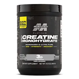 Creatina Monohidratada Platinum 100% 400 G 133 Servicios – Muscletech