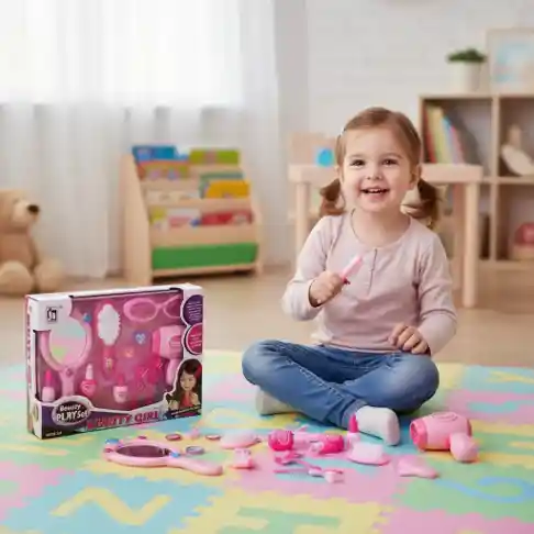 Set De Juguete De Belleza Portátil Con Accesorios Px1593-1