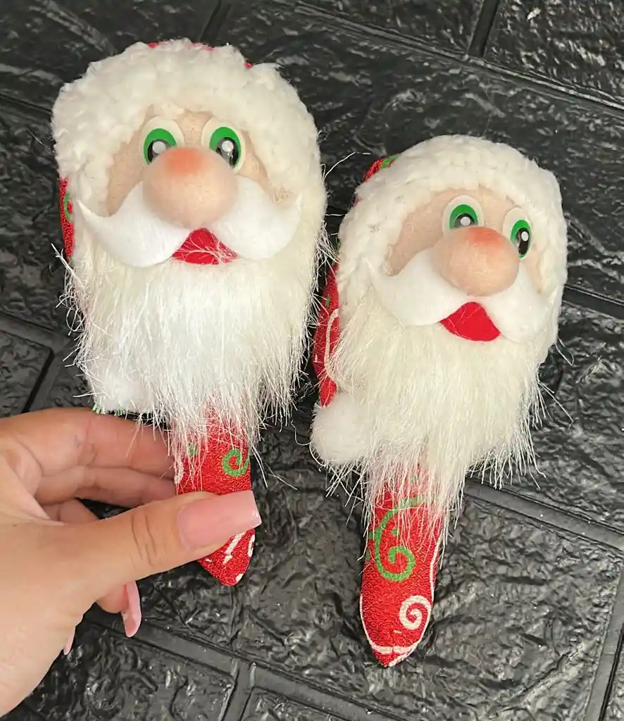 Maracas Forradas Papa Noel Rojo