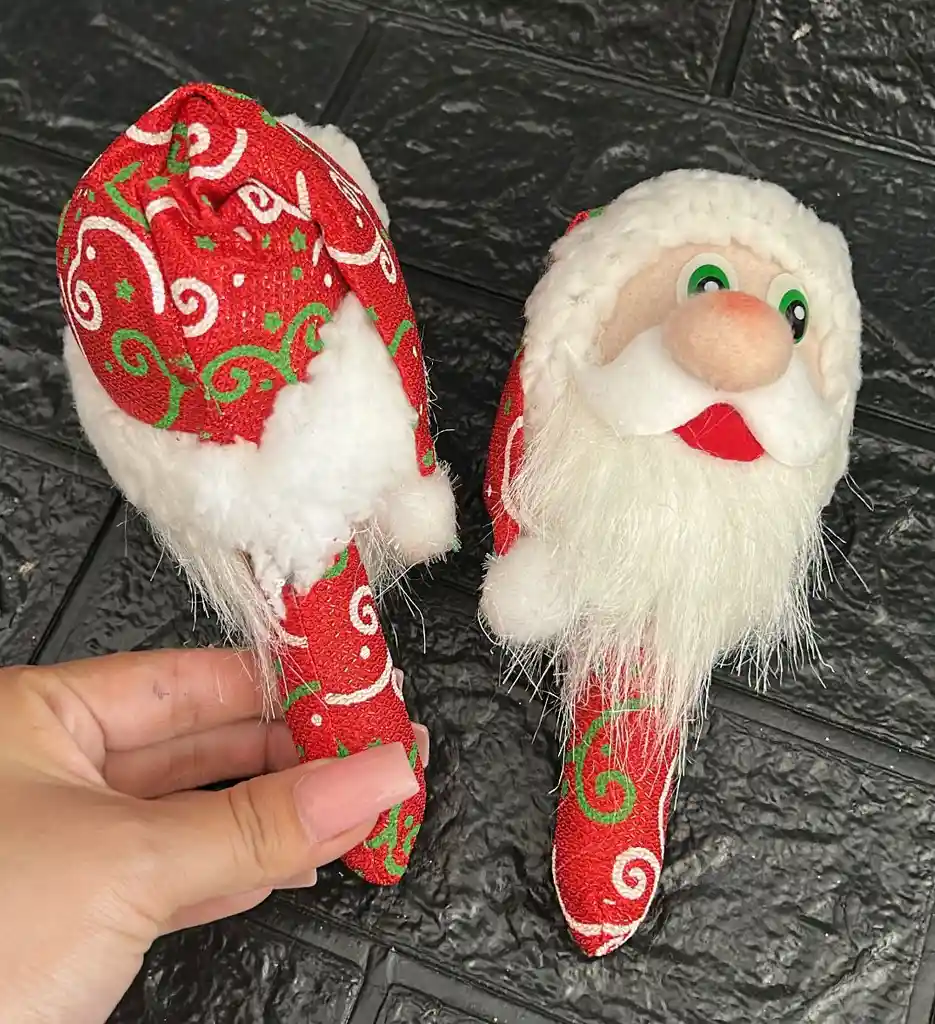 Maracas Forradas Papa Noel Rojo
