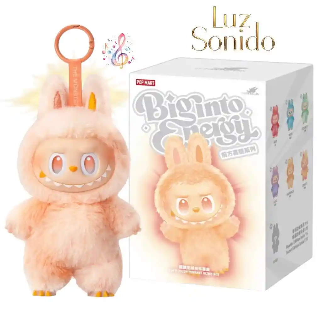Labubu Big Into Energy Pop Mart Sorpresa Con Luz Y Sonido