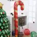 Globo Metalizado Navidad Bastón