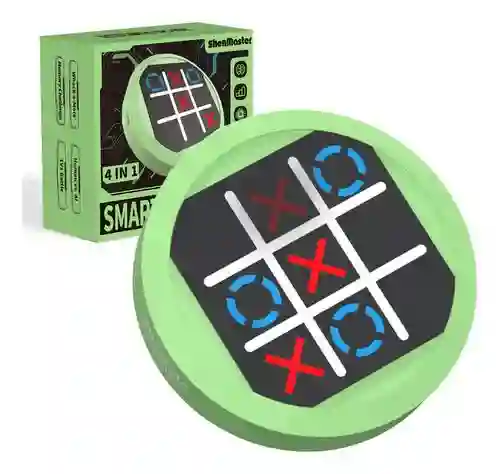 Juego De Tic Tac Toe 4 En 1 Consola Electrónica Portátil