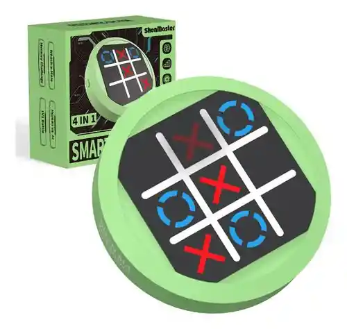 Juego De Tic Tac Toe 4 En 1 Consola Electrónica Portátil