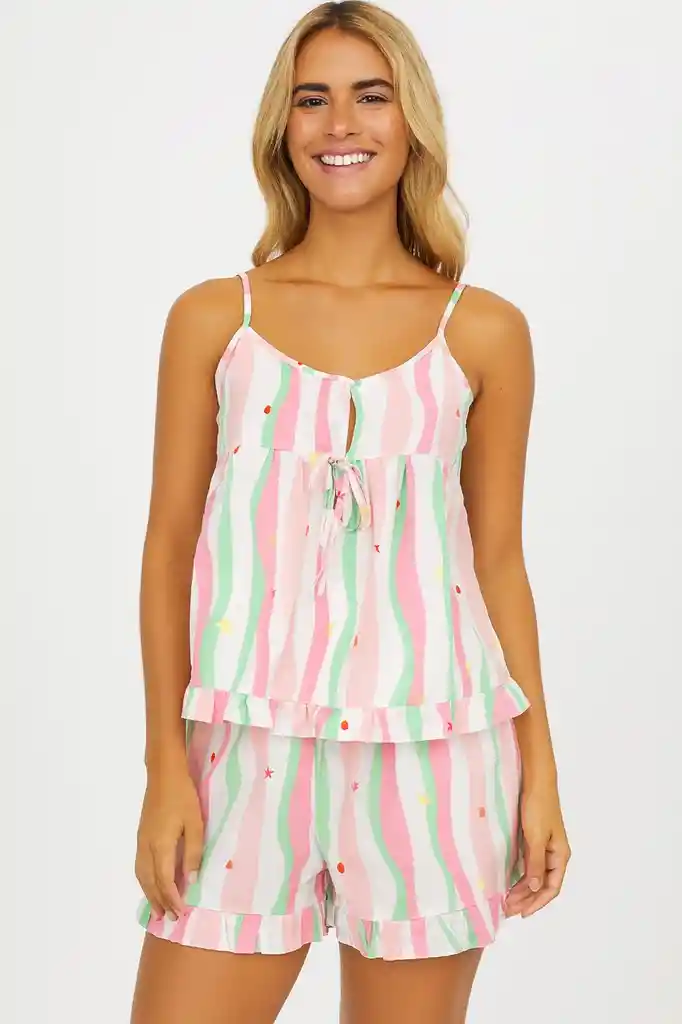 Conjunto Pijamas Blusa Y Short