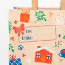 Bolsa De Papel Navideña Mediana