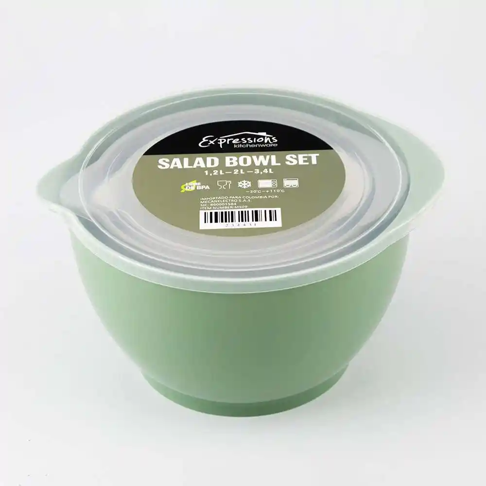 Bowl Expressions Set 3 Unidades Plastico