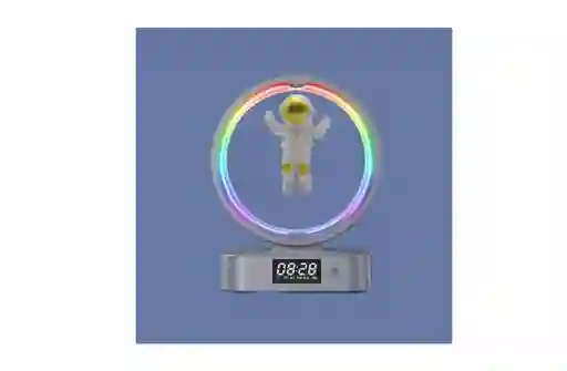 Lampara Reloj Astronauta En La Luna Led