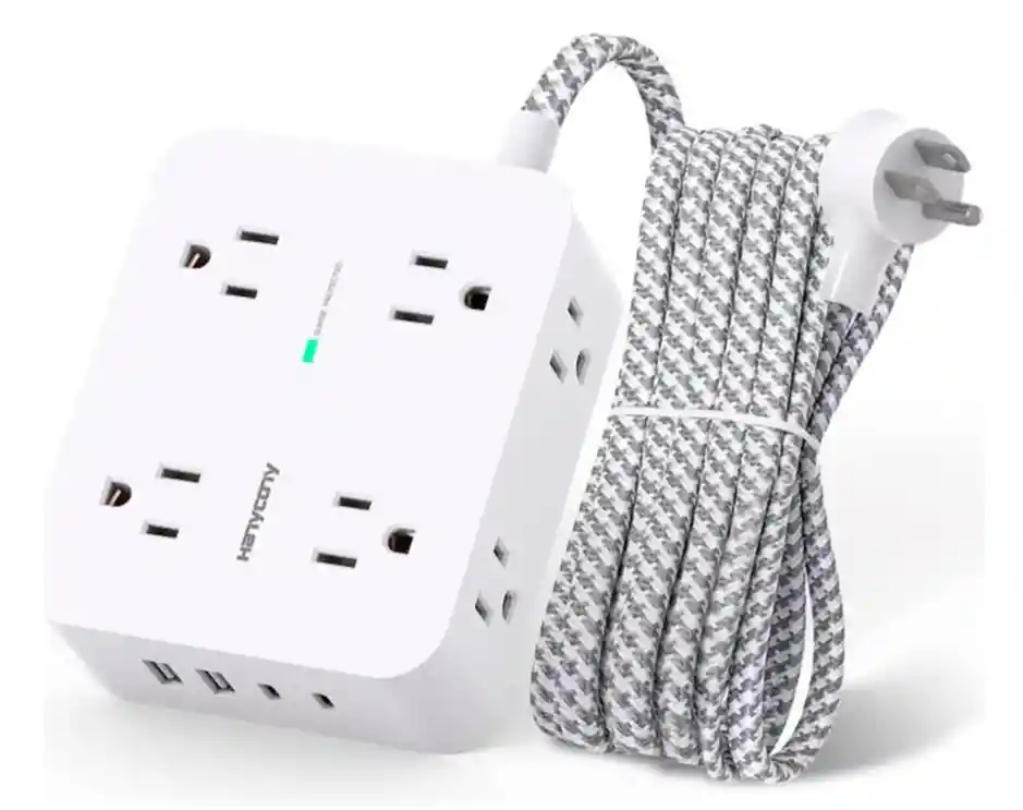 Hanycony Multitoma 12 Tomas 1.52m Con Usb Y Protección