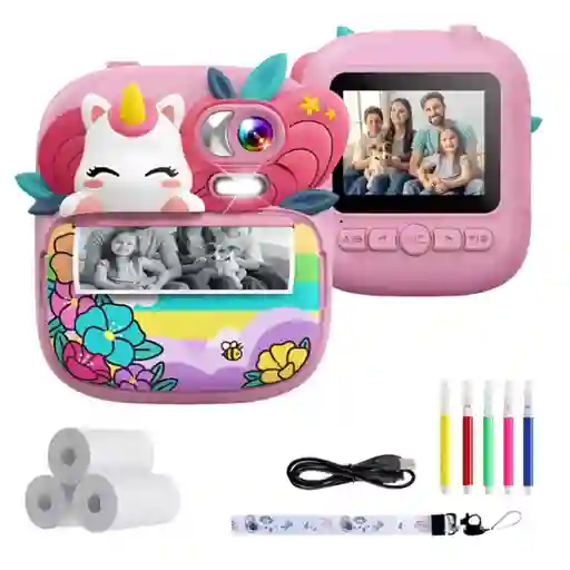 Cámara Instantánea Térmica Digital Fotos Videos 1080p Niños