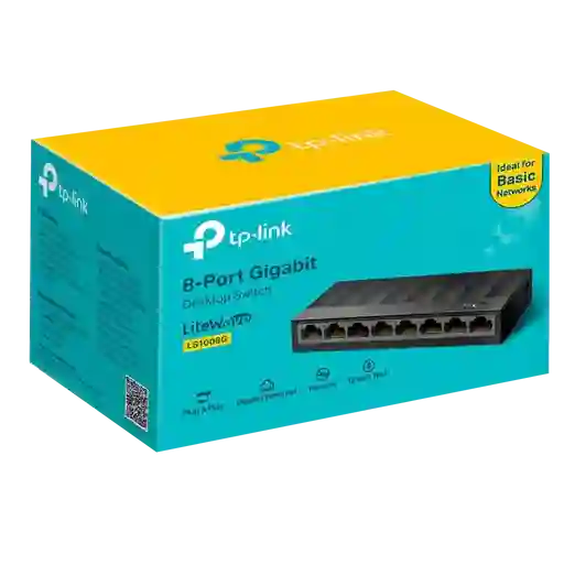 Switch Tp-link Ls1008g De 8 Puertos Gigabit 10/100/1000