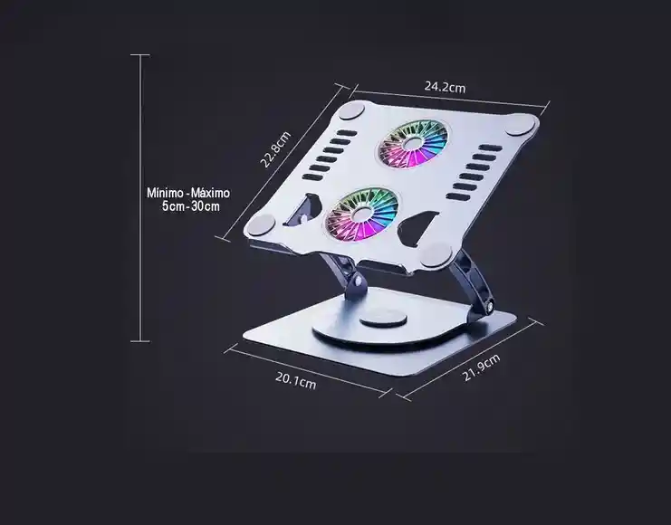 Soporte Metálico Con Ventilador Para Pc V4.1
