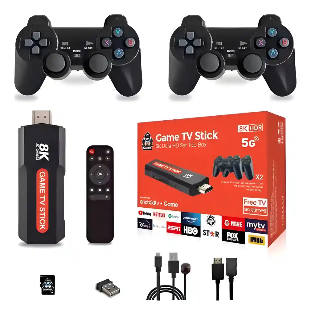 Consola Game Tv Stick Q9 8k + Controles 5g