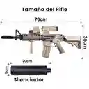 Rifle De Juguete Hidrogel Fusil De Orbeez M4a1 + Silenciador
