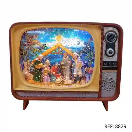 Adorno Navidad Pesebre Tv