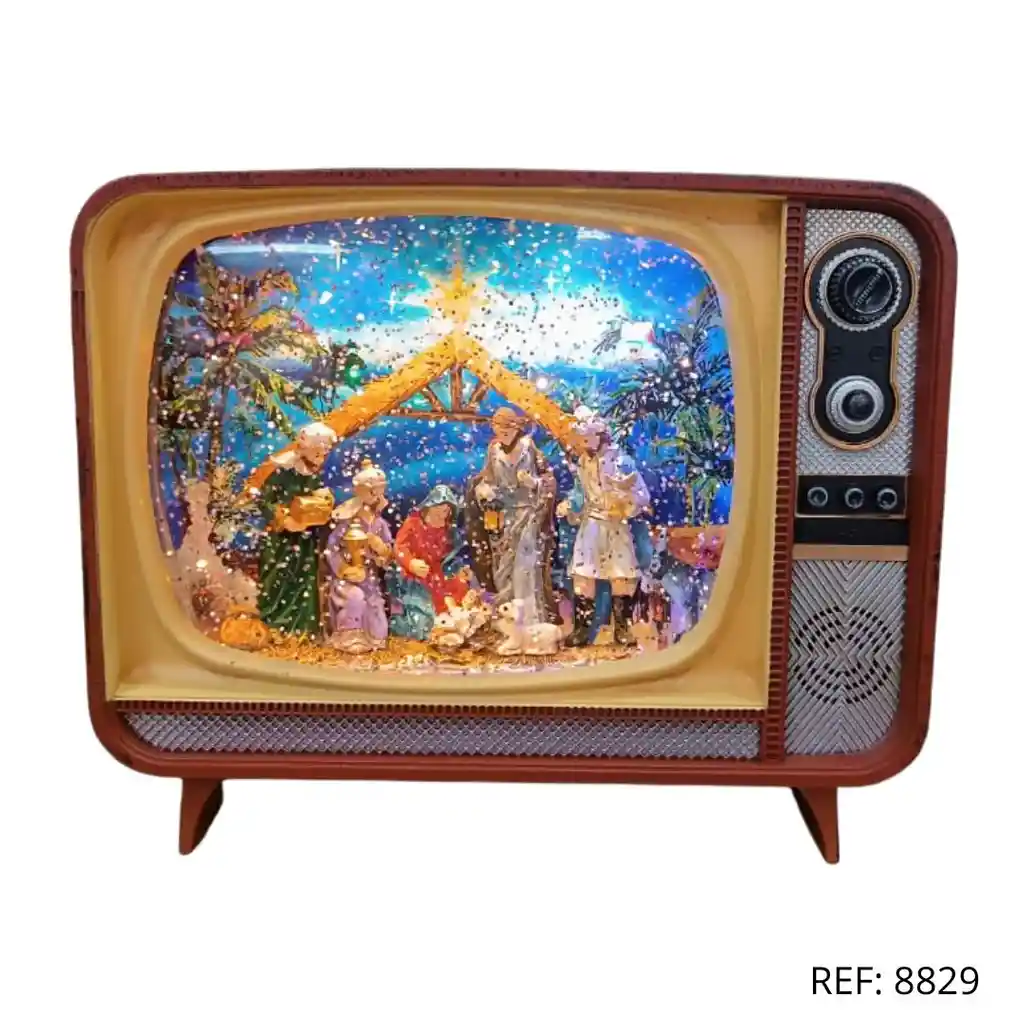 Adorno Navidad Pesebre Tv