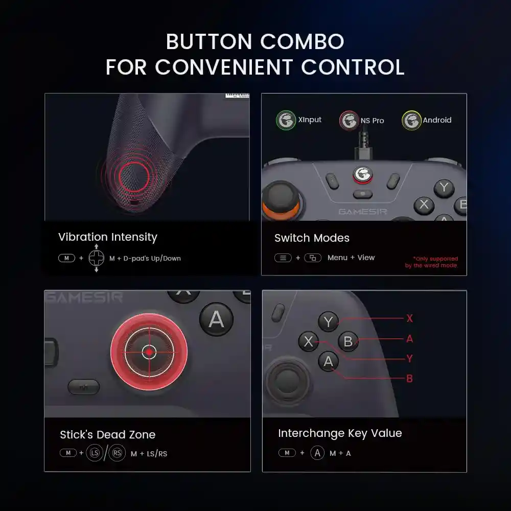 Control Gamesir Nova Lite Para Pc, Celular Y Switch Color Negro