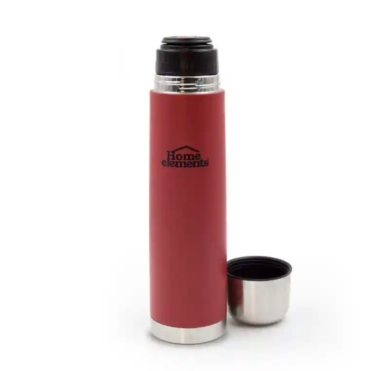 Termo Acero Inox Doble Pared De 1 Litro Tamaño Personal Home Elements