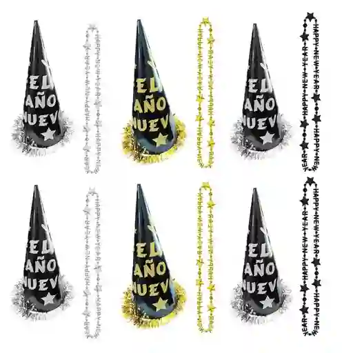 Kit Accesorios Año Nuevo San Silvestre 2026 X 24 Piezas