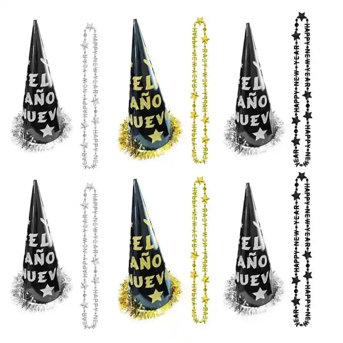 Kit Accesorios Año Nuevo San Silvestre 2026 X 24 Piezas