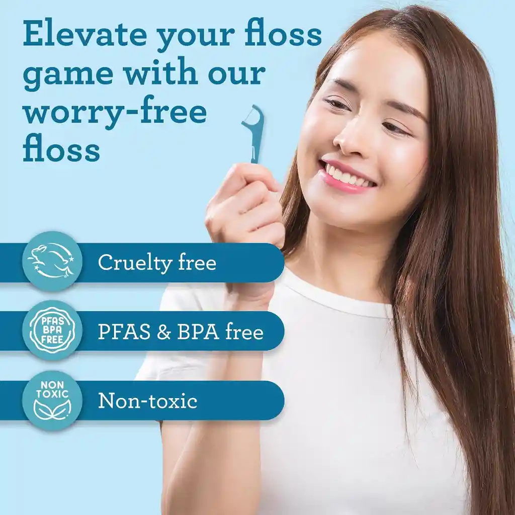 Palillos De Hilo Dental Quad Clean 4 En 1 - 300 Unidades