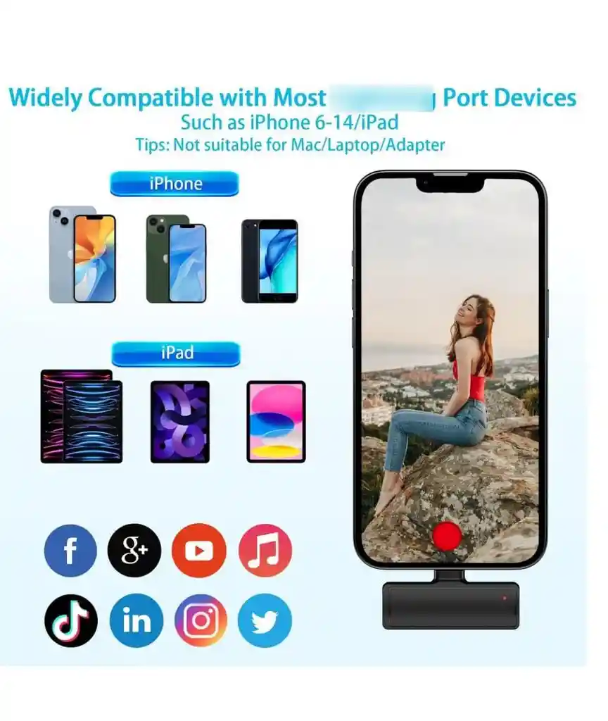 Microfono Inalambrico Conector Lightning