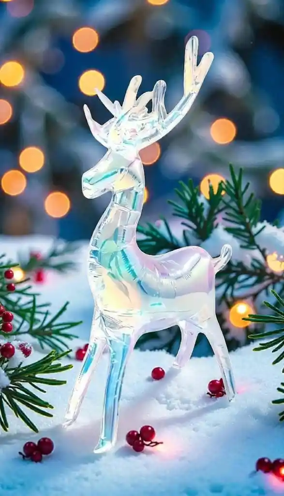 Globo Venado Navideño Tornasol 94 X 57 Cm – Decoración Brillante