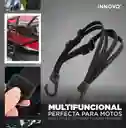 Correa Multifuncional Antideslizante Para Casco Y Equipaje De Moto 75 Cm