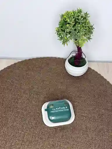 Forro Aipods 4 / Silicona Verde Oscuro / Proteccion