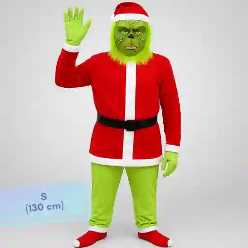 Disfraz Navidad Grinch Niños Talla S (130 Cm)