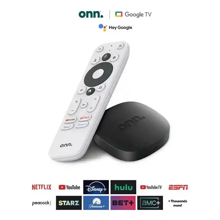 Tv Box Onn Watch 4k Uhd Streaming Google Tv Control De Voz Dolby Audio