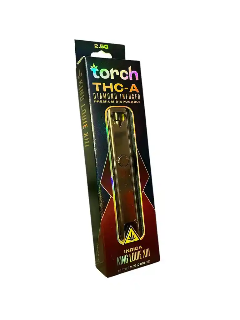Disposable Torch Diamond Infuse | Cbd D8 | King Louie Xiii | 2.5gr | Indica
