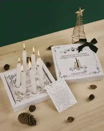 Kit De Velas Para El 7 De Diciembre Con Cajita Especial