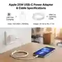Cargador Completo Iphone 20w - Adaptador + Cable Tipo C A Lightning