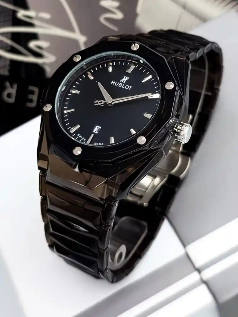 Reloj Hublot Manilla De Pasta Negro