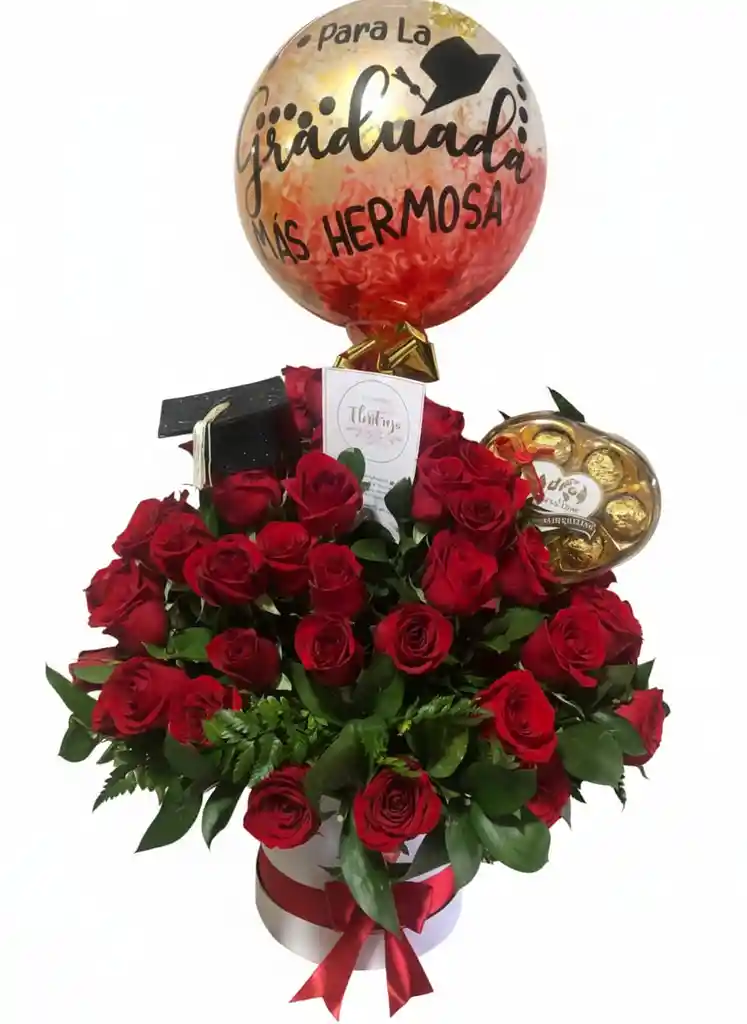 Caja De 50 Rosas Grado