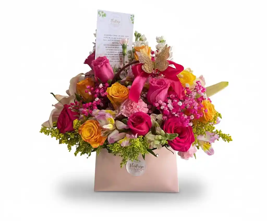 Base De Carton Arreglo De Flores