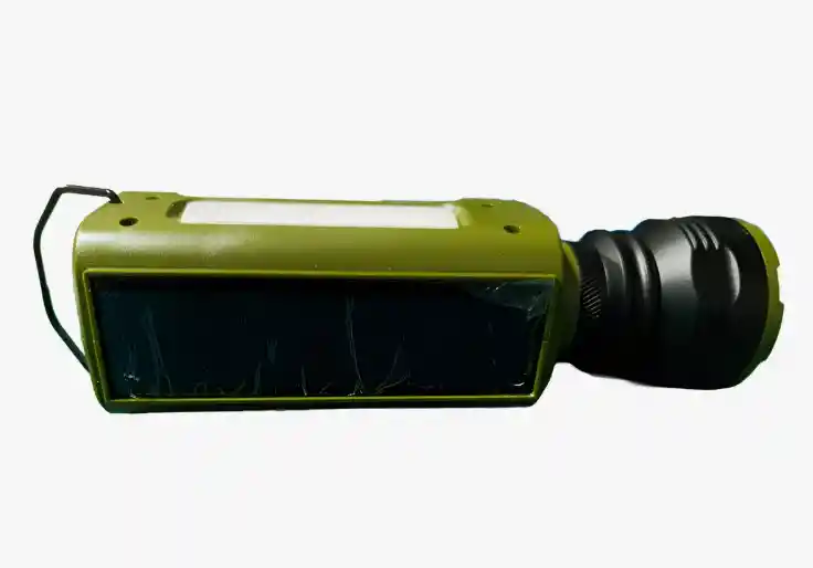 Linterna Recargable Plástica Luz De Emergencia Carga Solar