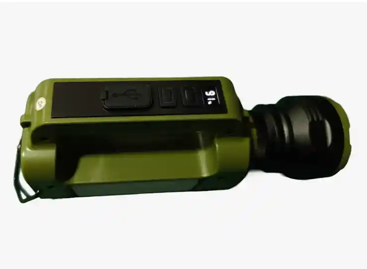 Linterna Recargable Plástica Luz De Emergencia Carga Solar