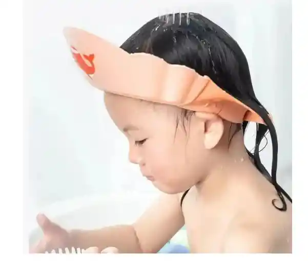 Gorro Visera De Ducha Para Baño Bebé Niño Los Ojos
