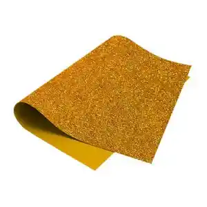 Foamy Escarchado Medio Pliego Color Dorado