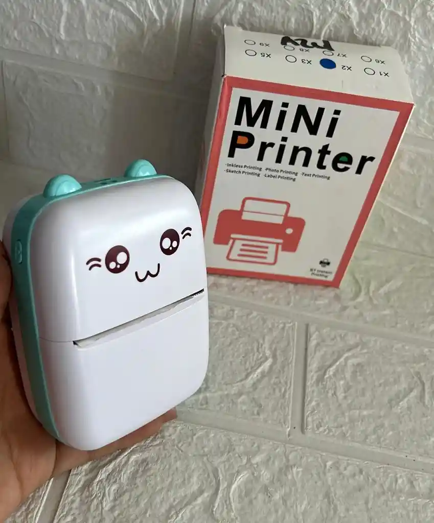 Impresora Mini Portatil Azul