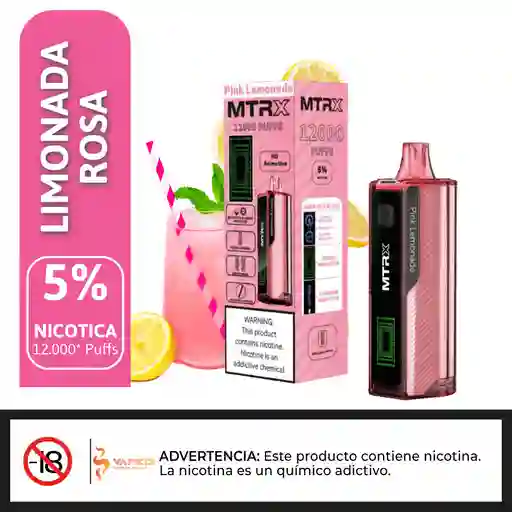 Vaporizador Mtrx 12000 Puffs Pink Lemonade